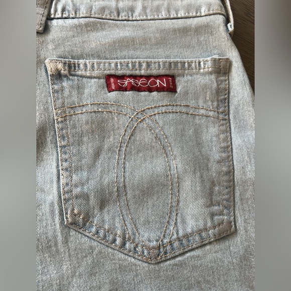 Johnny Was Sassoon Sancere Straight Leg Jean In Silver Metallic Size 30 - Picture 4 of 10